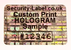 Transparent Holographic Label